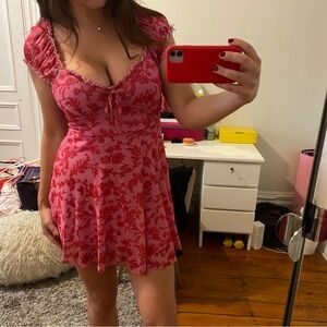 Adorable pink floral Urban Outfitters dress